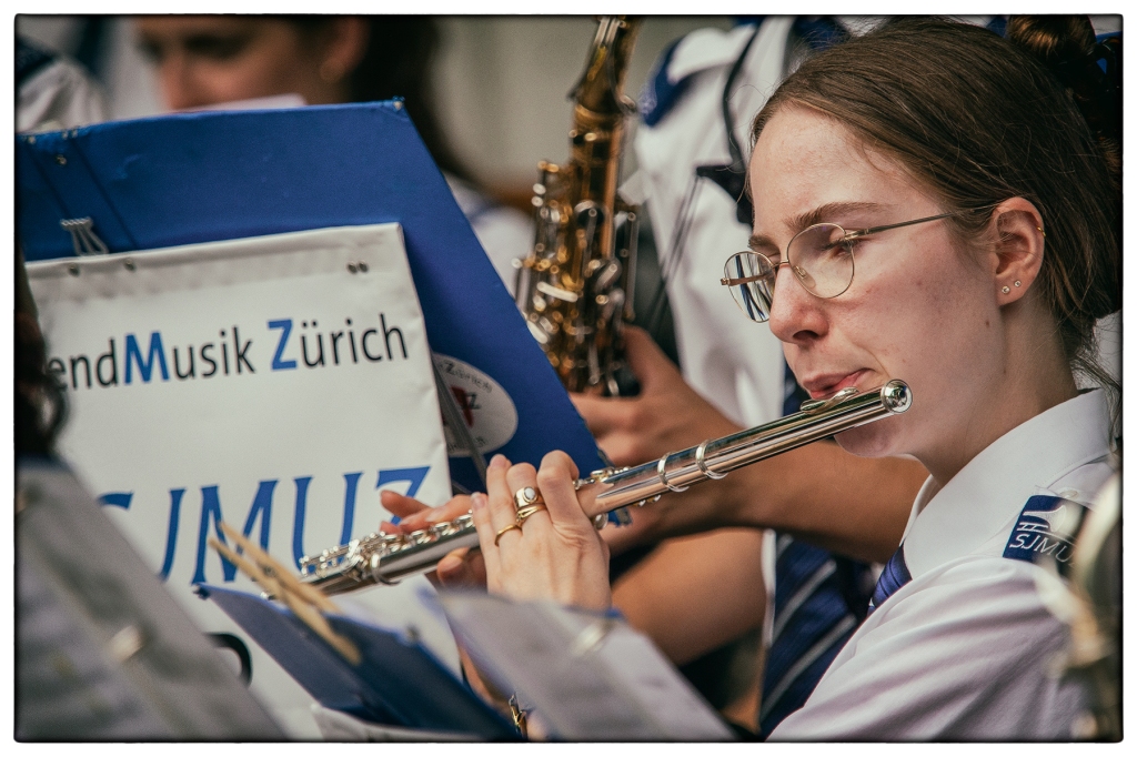 Stadt Jugend Musik Zürich – Musikkorps und Percussion-Ensemble – 18. Juli 2022 in Planten un Blomen, Hamburg